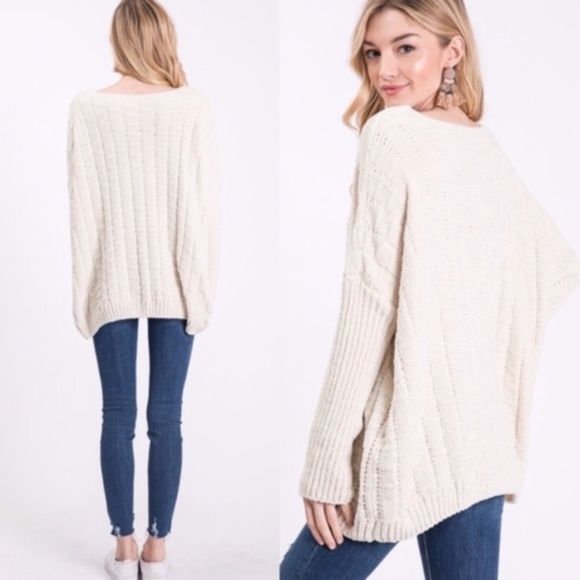 VAL softest Chenille sweater - IVORY - Picture 6 of 6